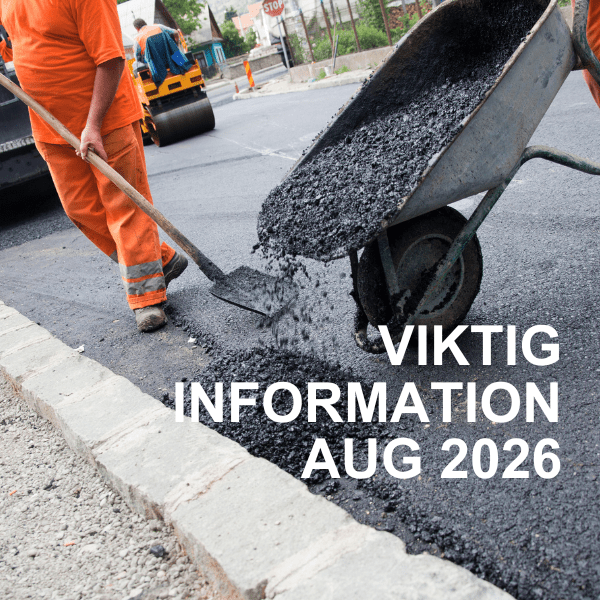 Asfaltering Augusti 2026